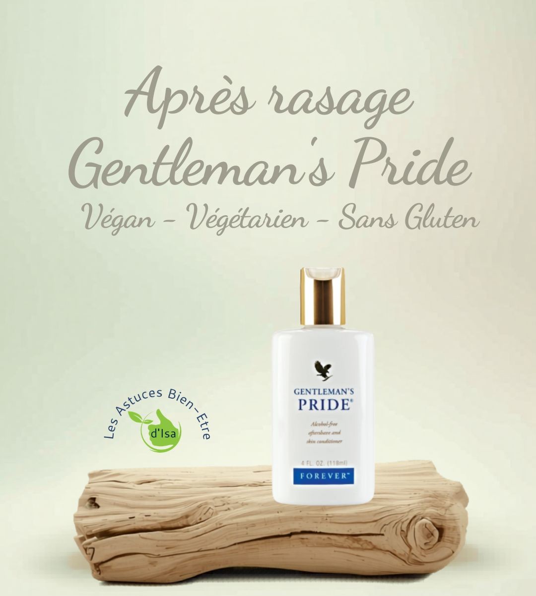 Après-rasage Gentleman's Pride Forever, aloe vera, végan et sans gluten