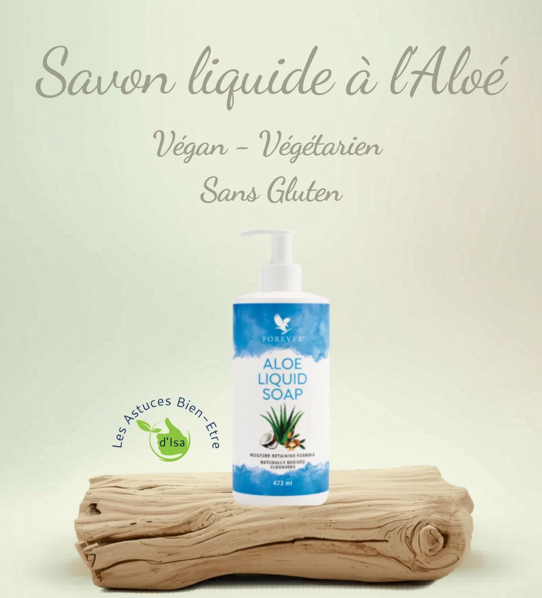 Savon liquide à l'aloe vera Forever, végan et sans gluten, 473 ml