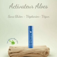 Activateur Aloès Forever 130 ml, eau pré-soin vegan à l'aloe vera sur du bois flotté - Les Astuces Bien-Être d'Isa