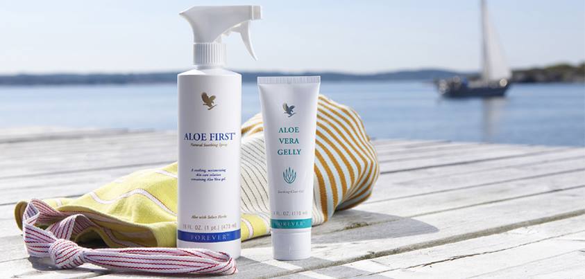 gelée aloès et spray le first soins naturels aloe vera brûlures
