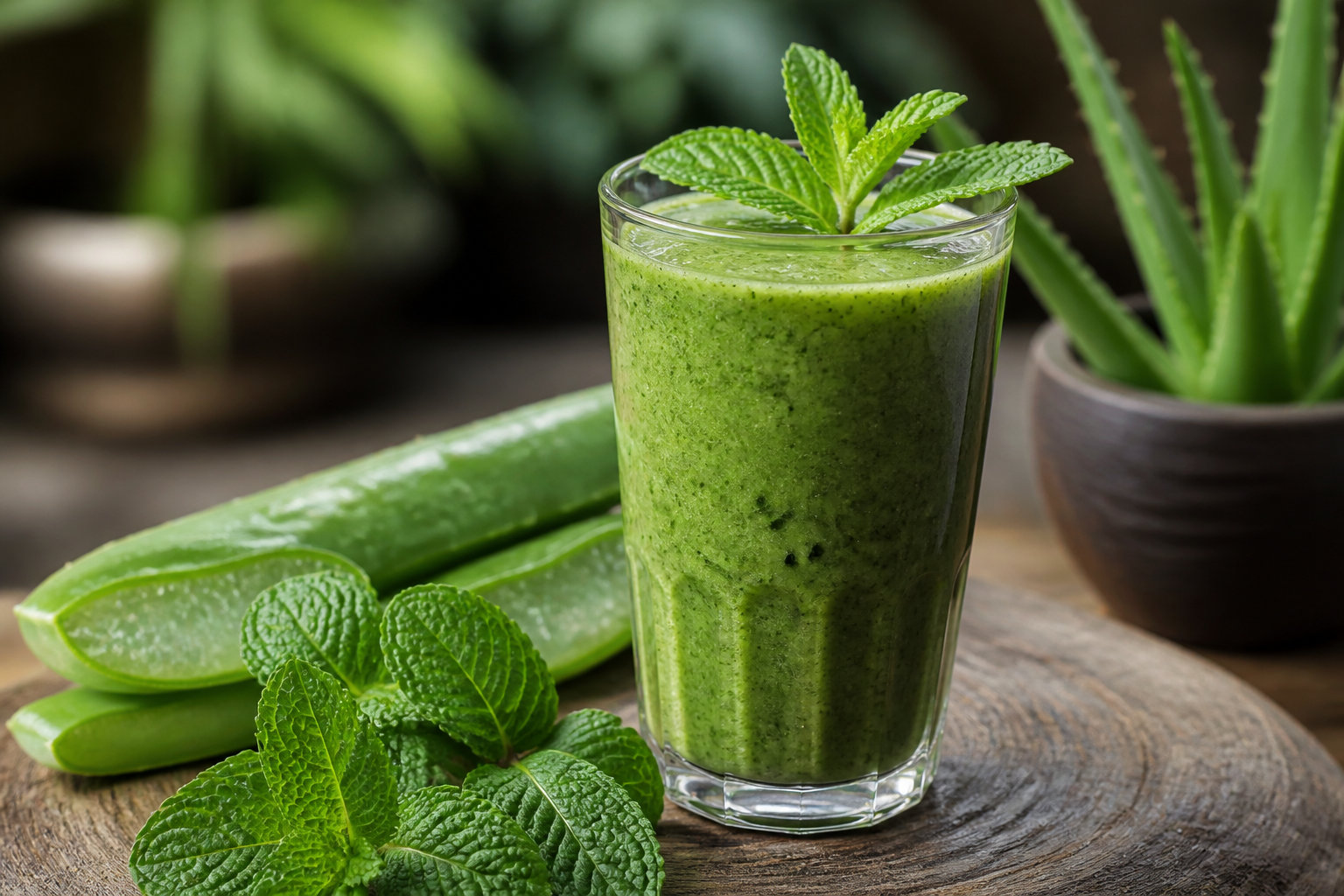 Smoothie à l'aloe vera - recette vitaminée