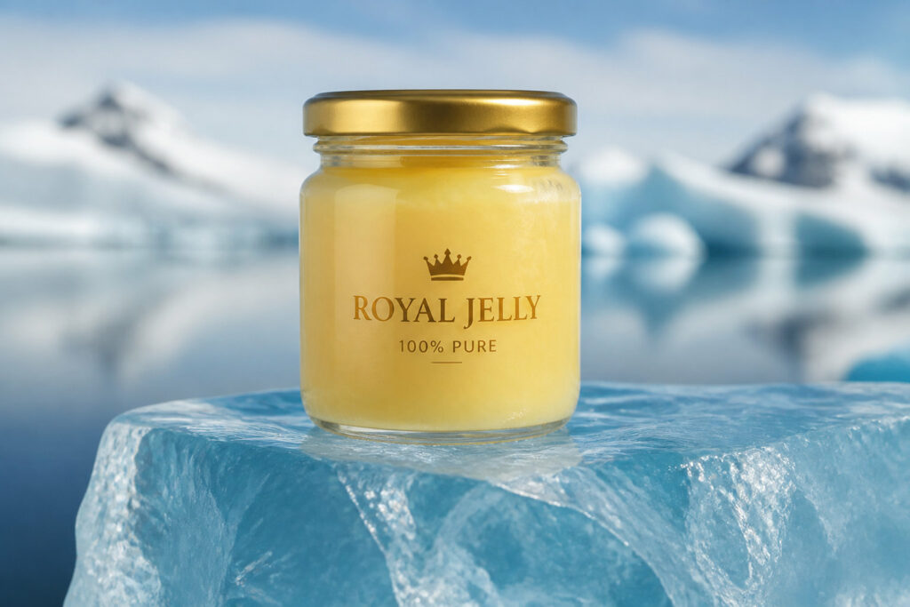 Pot de gelée royale pure, complément naturel traditionnel pour le bien-être nocturne