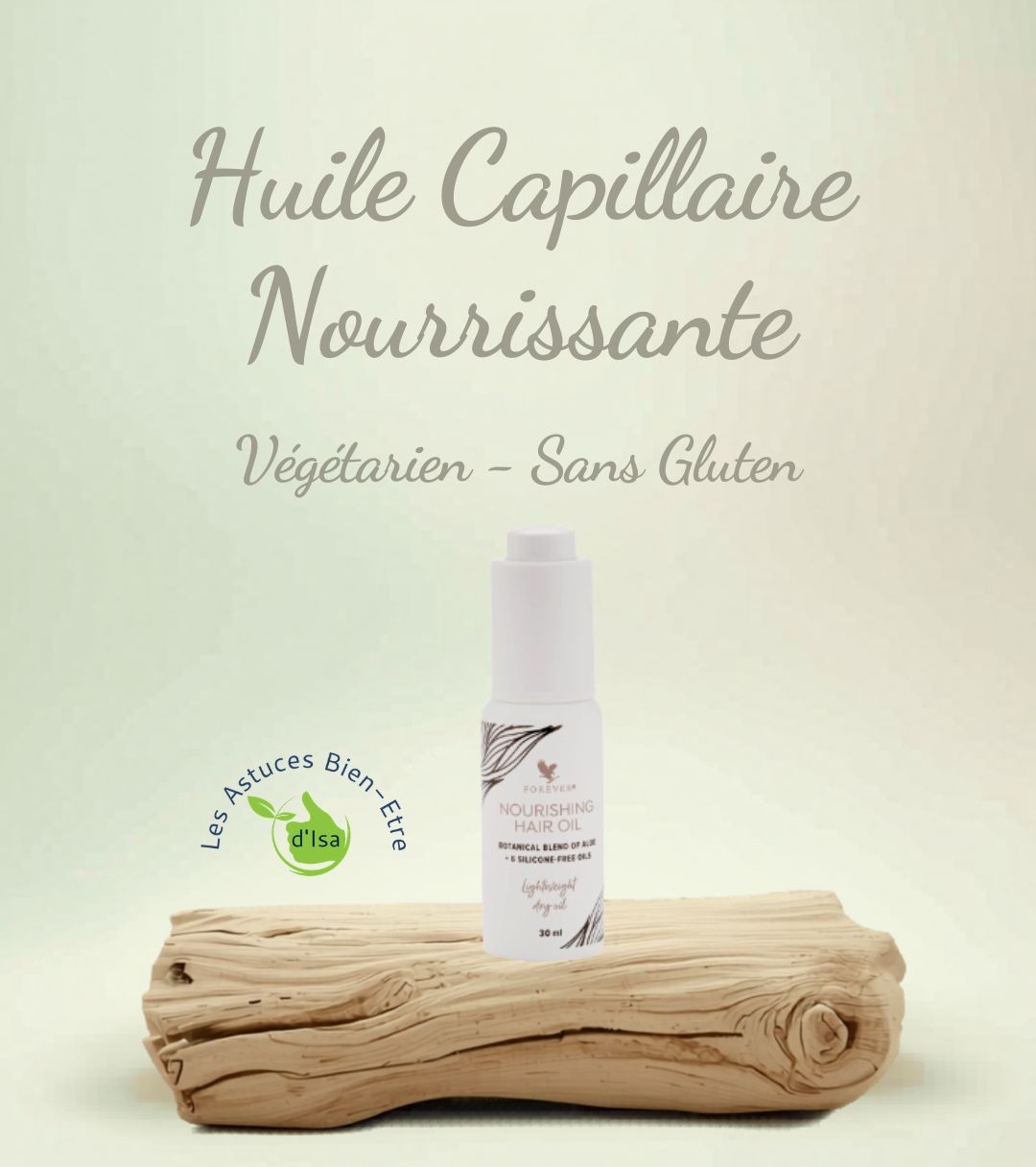Falcon de l'huile capillaire nourissante de Forever Living